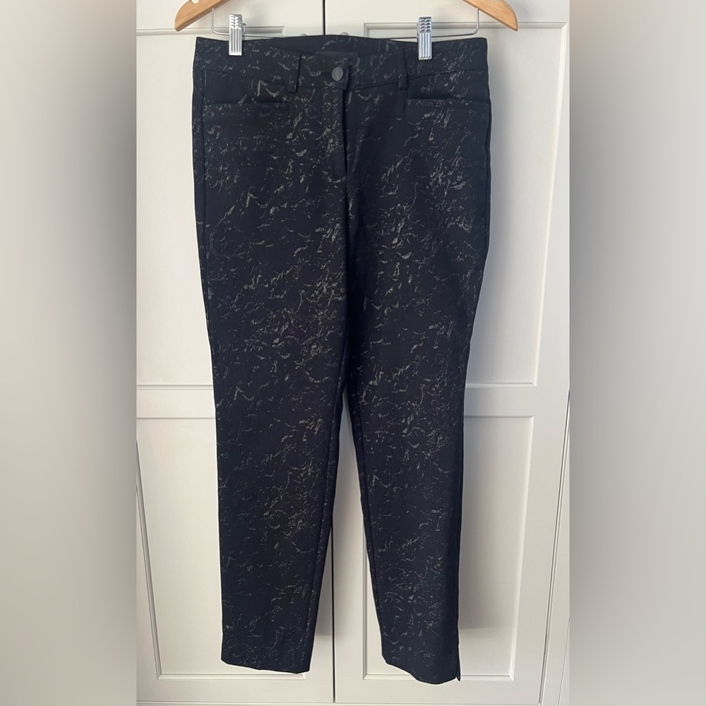 Cambio Renira pants black with metallic thread accent Sz. 6